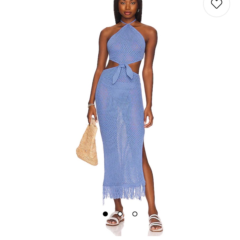 Crochet blue dress in blue dream